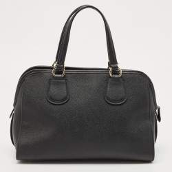 Pre Owned Coach Black Pebbled Leather Nolita Satchel