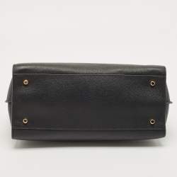 Pre Owned Coach Black Pebbled Leather Nolita Satchel