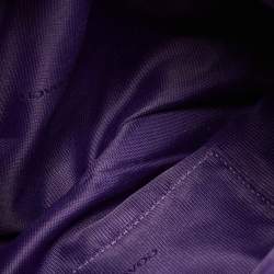 Pre Owned Coach Purple Leather Edie Shoulder Bag