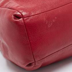 Pre Owned Coach Red Leather Phoebe Madison Shoulder Bag