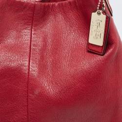 Pre Owned Coach Red Leather Phoebe Madison Shoulder Bag