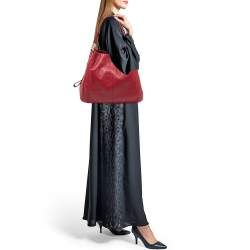 Pre Owned Coach Red Leather Phoebe Madison Shoulder Bag