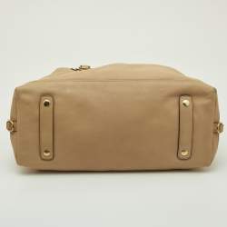 Coach Beige Leather Madison Sabrina Shoulder Bag