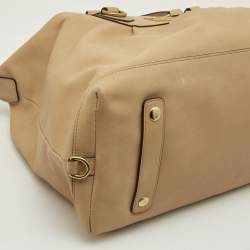 Coach Beige Leather Madison Sabrina Shoulder Bag