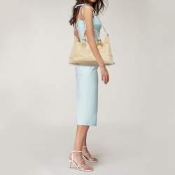 Coach Beige Leather Madison Sabrina Shoulder Bag
