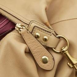 Coach Beige Leather Madison Sabrina Shoulder Bag