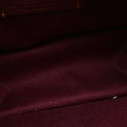 Coach Burgundy Signature Canvas and Leather Swinger 20 Shoulder Bag