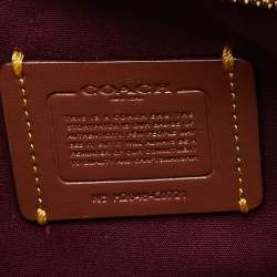 Coach Burgundy Signature Canvas and Leather Swinger 20 Shoulder Bag