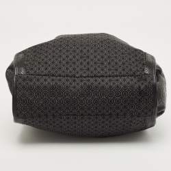Pre Owned Coach Black Signature Canvas and Leather Madison Phoebe Shoulder Bag