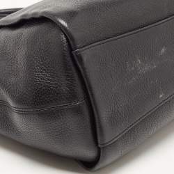 Pre Owned  Coach Black Leather Elise Zip Satchel 