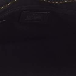 Coach Black Leather City Top Zip Tote