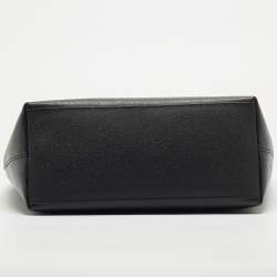 Coach Black Leather City Top Zip Tote