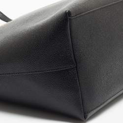 Coach Black Leather City Top Zip Tote