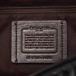 مملوكة مسبقًا Coach Black Quilted Leather Studded Camera Crossbody Bag