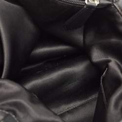 Pre Owned Coach Black Signature Fabric and Leather Ashley Shoulder Bag