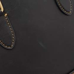 Pre Owned Coach Black Leather Revel 24 Satchel