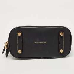 Pre Owned Coach Black Leather Revel 24 Satchel