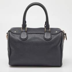 Pre Owned Coach Blue Leather Mini Bennett Satchel