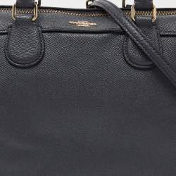 Pre Owned Coach Blue Leather Mini Bennett Satchel