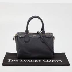 Pre Owned Coach Blue Leather Mini Bennett Satchel