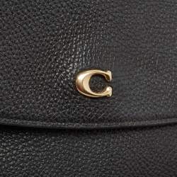 Pre Owned Coach Black Pebble Leather Hayden Crossbody Bag
