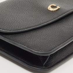 Pre Owned Coach Black Pebble Leather Hayden Crossbody Bag