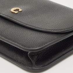 Pre Owned Coach Black Pebble Leather Hayden Crossbody Bag