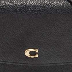 Pre Owned Coach Black Pebble Leather Hayden Crossbody Bag