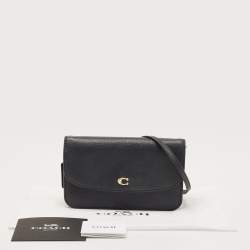 Pre Owned Coach Black Pebble Leather Hayden Crossbody Bag