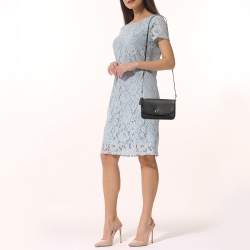 Pre Owned Coach Black Pebble Leather Hayden Crossbody Bag