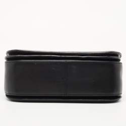 Coach Black Leather Swagger Flap Crossbody Bag