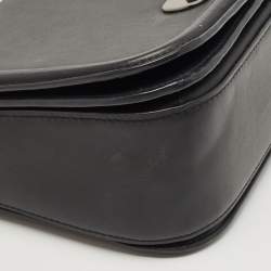 Coach Black Leather Swagger Flap Crossbody Bag