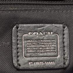 Coach Black Leather Swagger Flap Crossbody Bag
