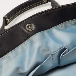 Coach Black/Grey Signature Canvas and Leather Penelope Carryall Tote