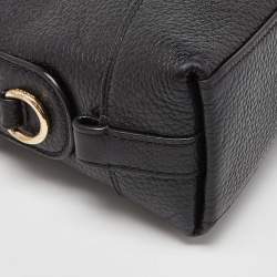 Coach Black Leather Dome Crossbody Bag