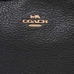 Coach Black Leather Dome Crossbody Bag