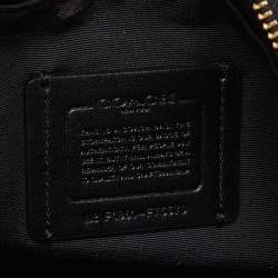 Coach Black Leather Dome Crossbody Bag