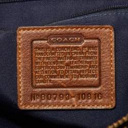 Pre Owned Coach Multicolor Denim, Fabric and Leather Patchwork Shoulder Bag