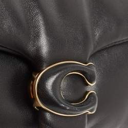 Pre Owned Coach Black Leather Tabby Pillow 18 Crossbody Bag