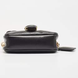 Pre Owned Coach Black Leather Tabby Pillow 18 Crossbody Bag