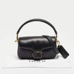 Pre Owned Coach Black Leather Tabby Pillow 18 Crossbody Bag