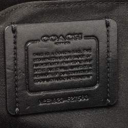 Coach Brown/Black Signature Coated Canvas and Leather Mini Sierra Satchel