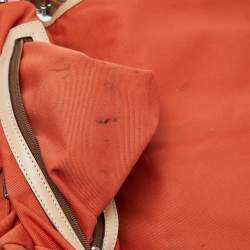 Pre Owned Coach Beige Signature Canvas and Leather Flap Crossbody Bag