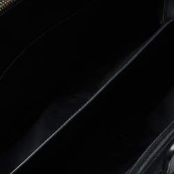 Pre Owned Coach Black/Grey Signature Canvass and Leather Stanton Carryall Shoulder Bag