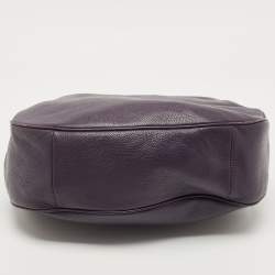 Pre Owned Coach Purple Leather Harley Hobo
