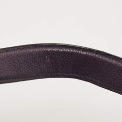 Pre Owned Coach Purple Leather Harley Hobo