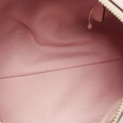 Coach Pink/Beige Signature Coated Canvas and Leather Mini Bennett Satchel