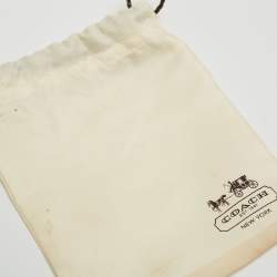 Pre Owned Coach Orange Leather Ashley Compact Wallet