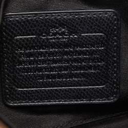 Coach Dark Brown Signature Coated Canvas Crossbody Bag