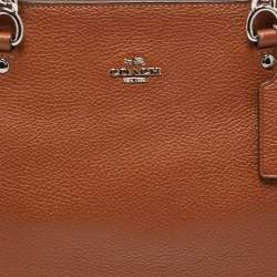Pre Owned Coach Brown Leather Small Sophia Tote